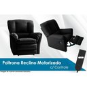 Ver imagem 2 de Poltrona Reclinável Motorizada P- Sala da Vinci Malbec Zero Wall Giro e Balanço Suede Bege -