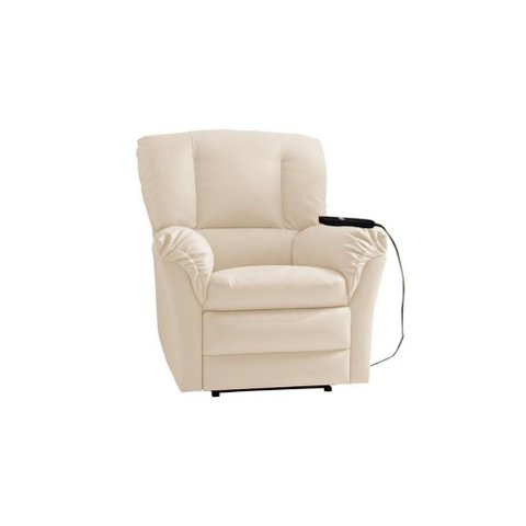 Poltrona Reclinável Motorizada P- Sala da Vinci Malbec Zero Wall Giro e Balanço Suede Bege -