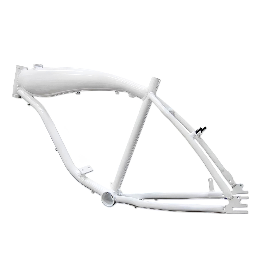 Super Quadro Tanque Branco Chassi Alumínio 2,5 L | 2 Tempos para Bicicleta Motorizada - Dsr