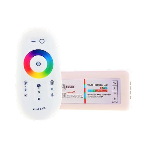 Central Comando Touch Luminária Led Piscina Rgb 12vcc