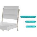 Ver mais imagens de Cadeira de Cozinha 1736 Kit 6 Uni Prata/courino Branco - Carraro