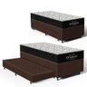Cama Box com Colchao de Espuma D45 Ortobom Airtech 150 + Auxiliar de Espuma Unique Solteiro 88cm - 1
