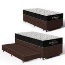 Ver imagem 1 de Cama Box com Colchao de Espuma D45 Ortobom Airtech 150 + Auxiliar de Espuma Unique Solteiro 88cm