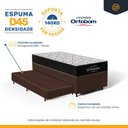 Ver imagem 5 de Cama Box com Colchao de Espuma D45 Ortobom Airtech 150 + Auxiliar de Espuma Unique Solteiro 88cm
