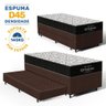 Cama Box com Colchao de Espuma D45 Ortobom Airtech 150 + Auxiliar de Espuma Unique Solteiro 88cm - 3