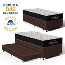 Ver imagem 3 de Cama Box com Colchao de Espuma D45 Ortobom Airtech 150 + Auxiliar de Espuma Unique Solteiro 88cm