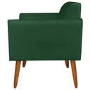 Ver imagem 7 de Poltrona Decorativa Isabella Pés Palito Madeira Suede Verde - Gran Belo