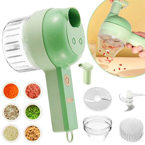 Triturador Alimentos Elétrico 4 em 1 com Tecnologia Avançada