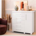 Ver imagem 3 de Comoda Londres Fenix 100% Mdf Branco