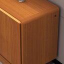 Ver imagem 4 de Aparador Buffet 4 Portas com LED Arcus 218 cm Orgânico - Cedro