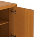 Ver imagem 6 de Aparador Buffet 4 Portas com LED Arcus 218 cm Orgânico - Cedro