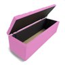 Baú Calçadeira Guarda Volumes Recamier Quarto Estofado 140cm:suede Rosa - 2