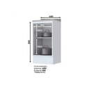 Ver imagem 3 de Gabinete de Cozinha Modulado Balcão Americana 1 Porta c/Tampo Branco - Henn