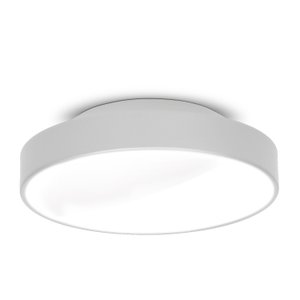 Plafon Painel Sobrepor Luminária Redondo Sala Jantar Quarto 35cm 2 Lâmpadas 7652 Branco