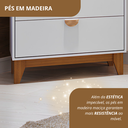 Ver imagem 4 de Guarda-Roupa 2 Portas 2 Gavetas Magia Branco