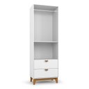 Ver imagem 4 de Guarda-Roupa 2 Portas 2 Gavetas Magia Branco