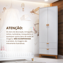 Ver mais imagens de Guarda-Roupa 2 Portas 2 Gavetas Magia Branco