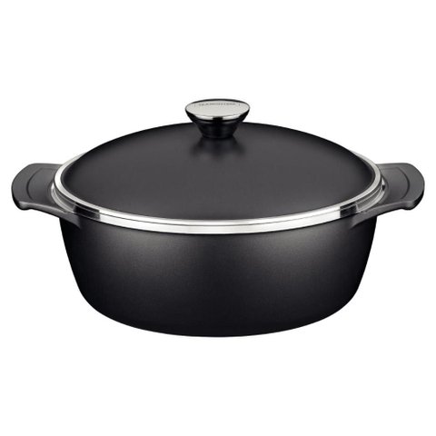 Caçarola Tramontina Lyon em Alumínio Starflon 30 cm 6,8 Litros Preto
