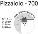 Ver imagem 7 de Fogão A Lenha Pizzaiolo Chapa Vitrocerâmica Preto Esquerda Antonow