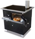 Ver imagem 4 de Fogão A Lenha Pizzaiolo Chapa Vitrocerâmica Preto Esquerda Antonow