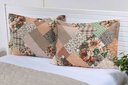 Ver imagem 1 de 2 Porta Travesseiro Avulso Matelado Patchwork 70 X 50