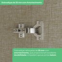 Ver mais imagens de Canto Closet Modulado 2 Portas 3 Gavetas Bellagio Casa 812