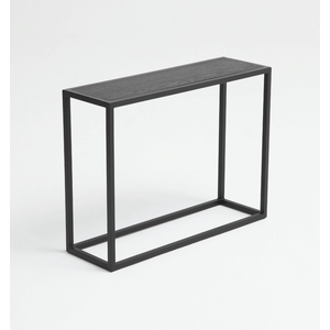 Aparador Aparato - Tampo Ebano - Base Aço Carbono