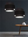 Ver imagem 5 de Lustre Sala de Jantar com Desvio Vivare Md-4397 Cúpula em Tecido 40cm Lustres Vivare Lustre para Sal