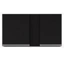 Ver imagem 5 de Armário Aéreo 100cm 2 Portas Indiana Preto - Lumil Móveis