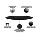Ver imagem 3 de Prato Giratório para Mesa de Jantar 65cm MDF com Vidro Lissa N01 Preto - Lyam Decor