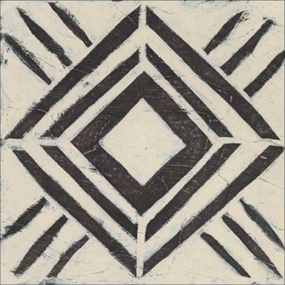 Tribal Patterns V Canaleta 60x60cm Preta