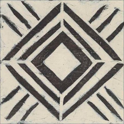 Tribal Patterns V Canaleta 60x60cm Preta