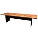 Ver imagem 2 de Mesa Reunião Escritório 6 Lugares 250x90cm 2 Caixas de Tomadas Pés Painel 100% MDF Corporate
