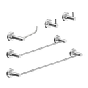 Ver imagem 1 de Kit de Acessórios para Banheiro Escovado 5 Peças Grego Metal 2070at