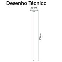 Ver imagem 6 de Torneira para Banheiro de Teto | Inox 100% | Preto | 1,50m
