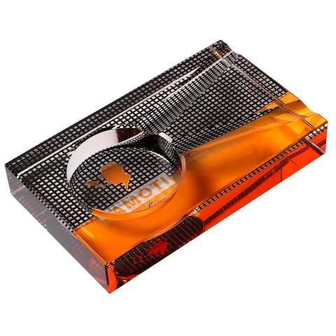 Cinzeiro de Cristal Luxo com Design Moderno e Base Decorativa