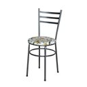 Ver imagem 4 de Cadeira para Mesa Epoxi Preta Craqueada Assento Floral:happy Hour