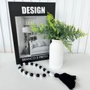 Ver imagem 2 de Decoração sala quarto livro design + vaso branco + colar