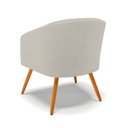 Ver imagem 7 de Poltrona Decorativa Pé Palito Castanho Stella Bouclê Cinza D03 - D'Rossi