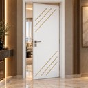 Ver imagem 5 de Porta Residencial R30K 210x80 Frisada Acabamento UV:Branco