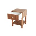 Ver imagem 2 de Mesa de Cabeceira Evo Freijó 1 Gaveta Alta