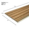 Painel Ripado Easy: 01 Unid. 270x15cm Larg. Talatto Painéis Carvalho - 3
