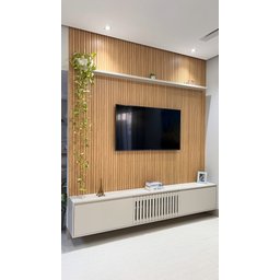 Painel Ripado Easy: 01 Unid. 290x15cm Larg. Talatto Painéis Carvalho - 2