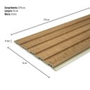 Ver imagem 3 de Painel Ripado Easy: 01 Unid. 270x15cm Larg. Talatto Painéis Carvalho