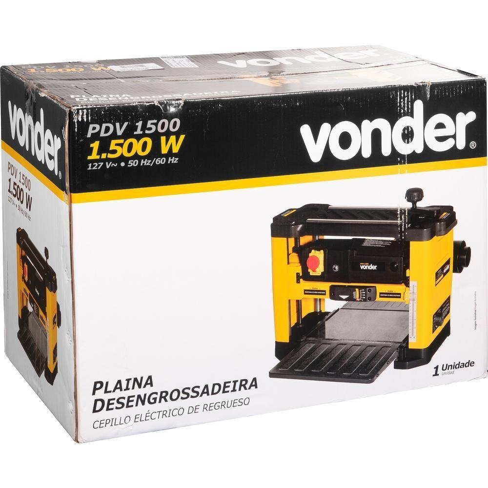 Plaina Desengrossadeira Pdv 1500 127v Vonder - 3