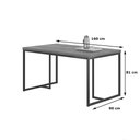 Ver imagem 3 de Mesa de Jantar Opus 1,36 Nogueira