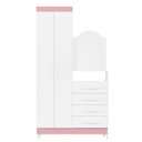 Ver imagem 6 de Cômoda Capri Multiuso 2 Portas 4 Gavetas com Espelho New Albatroz
