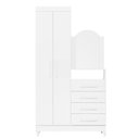 Ver imagem 4 de Cômoda Capri Multiuso 2 Portas 4 Gavetas com Espelho New Albatroz