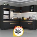 Ver imagem 1 de Armário Cozinha Completa Canto Veneza Mp2080 Multimóveis + Brinde Jogo de Panelas Tramontina Preta