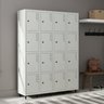 Armário Roupeiro Locker Guarda-volume de Aço 16 Portas Pequenas com Fecho para Cadeado Vestiário - 1